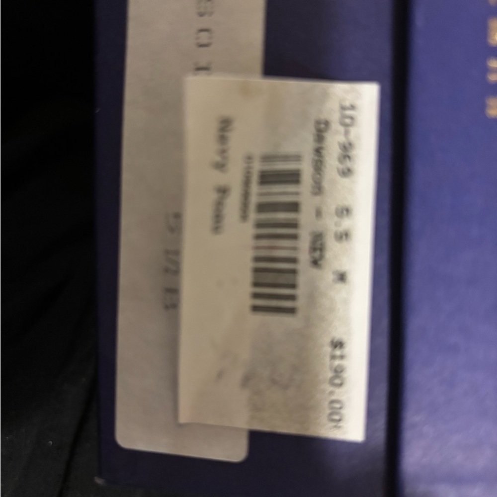 Vintage Stuart Weitzman DAWSON NAVY
PEAU DU SOIE 5 1/2 - Picture 14 of 16